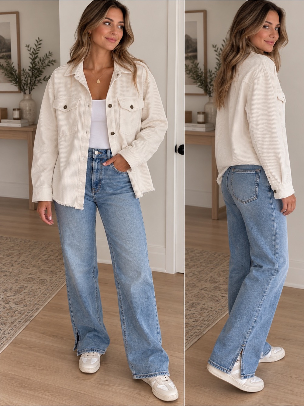 Old Navy Casual Wide-Leg Women Jeans in medium Blue